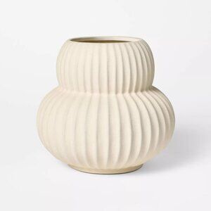 Ceramic Sandy Glaze Vase Cream - Threshold Studio McGee - Target Fall 2024